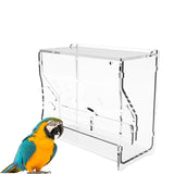 Maxbell Automatic Bird Feeder Feeding Device Food Container for Parrot Parakeet 15cmx7.8cmx14.2cm
