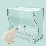 Maxbell Automatic Bird Feeder Feeding Device Food Container for Parrot Parakeet 15cmx7.8cmx14.2cm