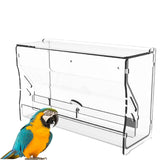 Maxbell Automatic Bird Feeder Feeding Device Food Container for Parrot Parakeet 22cmx7.8cmx14.2cm