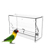 Maxbell Automatic Bird Feeder Feeding Device Food Container for Parrot Parakeet 22cmx7.8cmx14.2cm