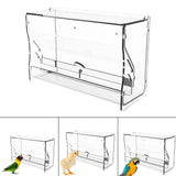 Maxbell Automatic Bird Feeder Feeding Device Food Container for Parrot Parakeet 22cmx7.8cmx14.2cm
