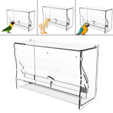 Maxbell Automatic Bird Feeder Feeding Device Food Container for Parrot Parakeet 22cmx7.8cmx14.2cm