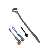 Maxbell Dog Outdoor Bungee Hanging Toy Interactive Durable Tugger Tether Tug Toy Grey