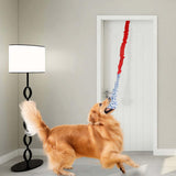 Maxbell Dog Outdoor Bungee Hanging Toy Interactive Durable Tugger Tether Tug Toy Red