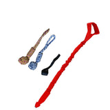 Maxbell Dog Outdoor Bungee Hanging Toy Interactive Durable Tugger Tether Tug Toy Red
