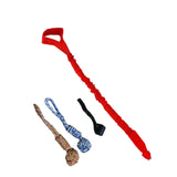 Maxbell Dog Outdoor Bungee Hanging Toy Interactive Durable Tugger Tether Tug Toy Red