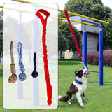 Maxbell Dog Outdoor Bungee Hanging Toy Interactive Durable Tugger Tether Tug Toy Red