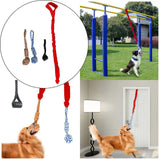 Maxbell Dog Outdoor Bungee Hanging Toy Interactive Durable Tugger Tether Tug Toy Red