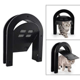 Maxbell Screen Door Cat Dog Accessories Free Entry Magnetic Sliding for Wall Tunnel Black