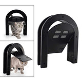 Maxbell Screen Door Cat Dog Accessories Free Entry Magnetic Sliding for Wall Tunnel Black