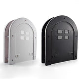 Maxbell Screen Door Cat Dog Accessories Free Entry Magnetic Sliding for Wall Tunnel Black