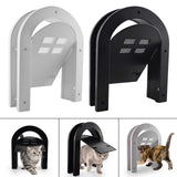 Maxbell Screen Door Cat Dog Accessories Free Entry Magnetic Sliding for Wall Tunnel Black