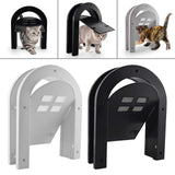 Maxbell Screen Door Cat Dog Accessories Free Entry Magnetic Sliding for Wall Tunnel Black