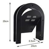 Maxbell Screen Door Cat Dog Accessories Free Entry Magnetic Sliding for Wall Tunnel Black