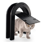 Maxbell Screen Door Cat Dog Accessories Free Entry Magnetic Sliding for Wall Tunnel Black