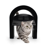Maxbell Screen Door Cat Dog Accessories Free Entry Magnetic Sliding for Wall Tunnel Black