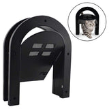 Maxbell Screen Door Cat Dog Accessories Free Entry Magnetic Sliding for Wall Tunnel Black