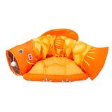 Maxbell Cat Tunnel Pet Interactive Toy Washable Cushion with Ball for Hedgehog Yellow