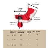 Maxbell Small Dog Cat Costume Pet Winter Coat Red Santa Festive Clothe for Small Dogs XS