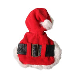 Maxbell Small Dog Cat Costume Pet Winter Coat Red Santa Festive Clothe for Small Dogs XS
