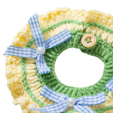 Maxbell Hand Knitted Cat Collar Accessories Dog Neck Jewelry for Pet Supplies Bowknot L