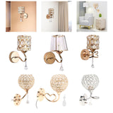 Maxbell Wall Sconce Light Crystal Lighting Fixtures Wall Mounted Lamp for Bedroom StyleA