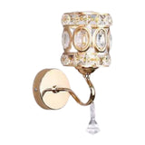 Maxbell Wall Sconce Light Crystal Lighting Fixtures Wall Mounted Lamp for Bedroom StyleA