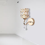 Maxbell Wall Sconce Light Crystal Lighting Fixtures Wall Mounted Lamp for Bedroom StyleA