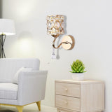 Maxbell Wall Sconce Light Crystal Lighting Fixtures Wall Mounted Lamp for Bedroom StyleA