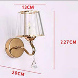 Maxbell Wall Sconce Light Crystal Lighting Fixtures Wall Mounted Lamp for Bedroom StyleG