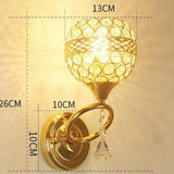 Maxbell Wall Sconce Light Crystal Lighting Fixtures Wall Mounted Lamp for Bedroom StyleD