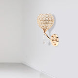 Maxbell Wall Sconce Light Crystal Lighting Fixtures Wall Mounted Lamp for Bedroom StyleD