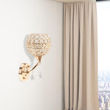 Maxbell Wall Sconce Light Crystal Lighting Fixtures Wall Mounted Lamp for Bedroom StyleD