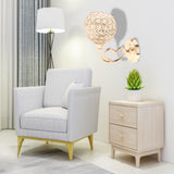 Maxbell Wall Sconce Light Crystal Lighting Fixtures Wall Mounted Lamp for Bedroom StyleE
