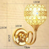 Maxbell Wall Sconce Light Crystal Lighting Fixtures Wall Mounted Lamp for Bedroom StyleE
