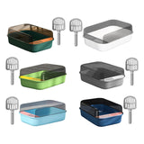 Maxbell Cat Litter Box Toilet Rabbit Deep Loo Bedpan Pet Litter Tray Green