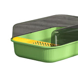 Maxbell Cat Litter Box Toilet Rabbit Deep Loo Bedpan Pet Litter Tray Grass Green