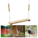 Maxbell Wooden Chicken Swing Chicken Toys Exercise Toy for Finches Bird Poultry