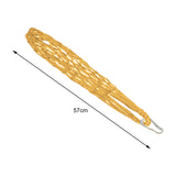 Maxbell Chicken Vegetable String Bag Fruit Treat Feeder with Hook for Goose Poultry yellow
