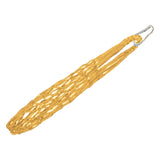 Maxbell Chicken Vegetable String Bag Fruit Treat Feeder with Hook for Goose Poultry yellow