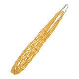 Maxbell Chicken Vegetable String Bag Fruit Treat Feeder with Hook for Goose Poultry yellow