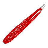 Maxbell Chicken Vegetable String Bag Fruit Treat Feeder with Hook for Goose Poultry red