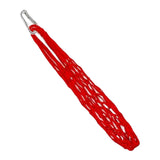 Maxbell Chicken Vegetable String Bag Fruit Treat Feeder with Hook for Goose Poultry red