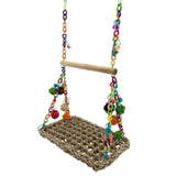 Maxbell Bird Wooden Perch Stand Swing Parrot Pet Budgie Cage Hanging Toy