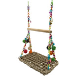 Maxbell Bird Wooden Perch Stand Swing Parrot Pet Budgie Cage Hanging Toy