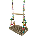 Maxbell Bird Wooden Perch Stand Swing Parrot Pet Budgie Cage Hanging Toy