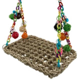 Maxbell Bird Wooden Perch Stand Swing Parrot Pet Budgie Cage Hanging Toy