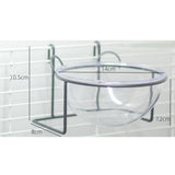 Maxbell Pet Feeder Bowl Hanging Dog Bowl Acrylic Cat Dog Slow Feeder Bowl Removable