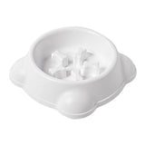 Maxbell Large Dog Food Pet Healthy Feeder Dish Anti Gulp Choke Non Slip white