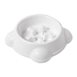 Maxbell Large Dog Food Pet Healthy Feeder Dish Anti Gulp Choke Non Slip white